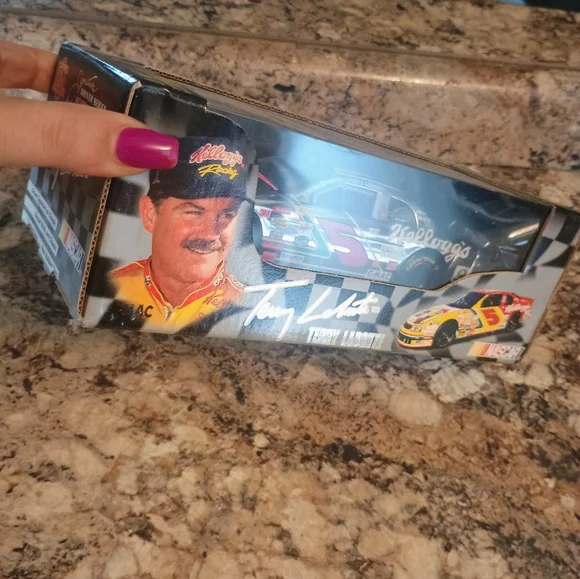 NASCAR Diecast Model Car - Silver and Red - Picture 7 of 9